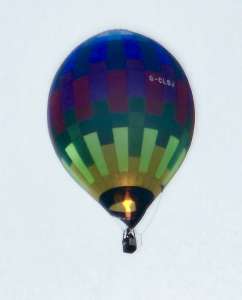 G-CLDJ hot air balloon, a Lindstrand Technologies LTL Racer 60, added to the archive 9 August 2026. Photograph by MSOO