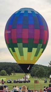 G-CLDJ hot air balloon, a Lindstrand Technologies LTL Racer 60, seen at Arrow, Warwickshire, United Kingdom on 30 May 2026. Photograph by Dave