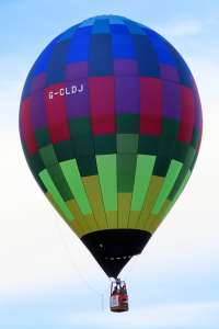 G-CLDJ hot air balloon, a Lindstrand Technologies LTL Racer 60, added to the archive 7 September 2026. Photograph by G Bann