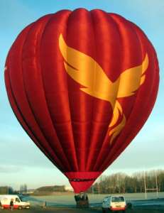 G-CLEB hot air balloon, a Cameron A-315. Photograph by George Garcia