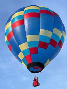 G-CLGX hot air balloon, a Carr NA Sackville BM-56. Photograph by Colin Wright
