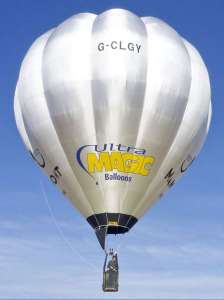 G-CLGY hot air balloon, an Ultramagic H-31. Photograph by UltraMagic Balloons