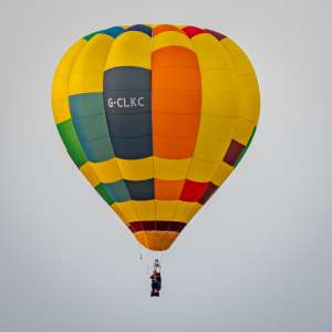 G-CLKC hot air balloon, a Cameron O-31. Photograph by Dave