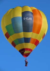 G-CLKC hot air balloon, a Cameron O-31, added to the archive 7 September 2026. Photograph by G Bann