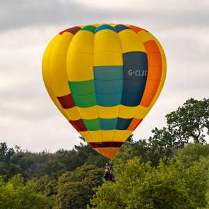 G-CLKC hot air balloon, a Cameron O-31, seen at Horningsham, Wiltshire, United Kingdom on 11 September 2026. Photograph by Dave