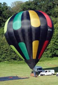 G-CLLM hot air balloon, a Cameron SPORT-90. Photograph by MJ Ballooning