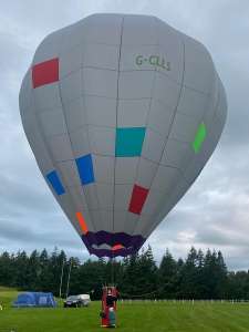 G-CLLS hot air balloon, added to the archive 27 August 2026. Photograph by Richard Gahan