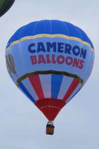Cameron hot air balloon G-CLMM, a Cameron SPORT-70, added to the archive 7 September 2026. Photograph by G Bann