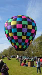 G-CLMN hot air balloon, a Griffin RG56. Photograph by Dave