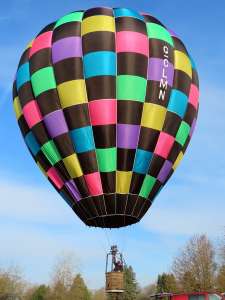G-CLMN hot air balloon, a Griffin RG56, added to the archive 7 September 2026. Photograph by G Bann