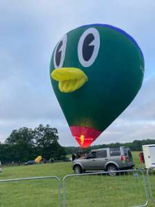 G-CLMS hot air balloon, a Wilkinson TJ Sackville BM-63 Duck, added to the archive 15 September 2026. Photograph by Cera168_