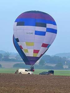 G-CLNS hot air balloon, a Wilkinson TJ Sackville BM-56. Photograph by Jason Wheeler