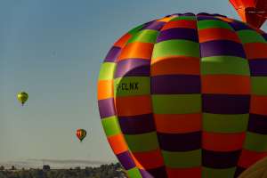 G-CLNX hot air balloon, a Balony Kubicek SPOL. S R.O. BB18E. Photograph by Dave