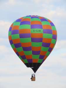 G-CLNX hot air balloon, a Balony Kubicek SPOL. S R.O. BB18E, added to the archive 7 September 2026. Photograph by G Bann