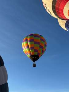 G-CLNX hot air balloon, a Balony Kubicek SPOL. S R.O. BB18E, seen at Leigh Woods, North Somerset, United Kingdom on 8 August 2026. Photograph by R0nN1e