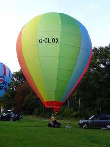 G-CLOX hot air balloon, an Ultramagic B-26. Photograph by Trev Read