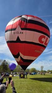G-CLRK hot air balloon, a SKY 77-24. Photograph by Dave