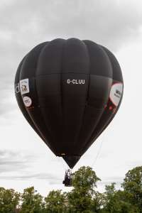 G-CLUU hot air balloon, an Ultramagic H-65, seen at Northampton, West Northamptonshire, United Kingdom on 16 August 2026. Photograph by Dave