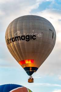 Vista hot air balloon G-CLUY, an Ultramagic M-145. Photograph by brad-ox
