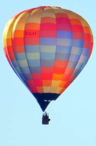 G-CLVY hot air balloon, a Cameron SPORT-80. Photograph by G Bann