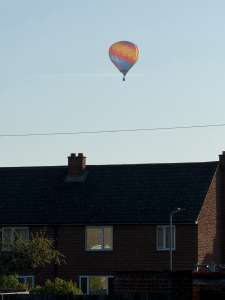 G-CLVY hot air balloon, a Cameron SPORT-80, seen at Shippon, Oxfordshire, United Kingdom on 8 April 2026. Photograph by brad-ox