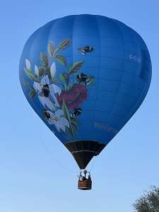 G-CLXE hot air balloon, a Cameron SPORT-105. Photograph by Colin Wright