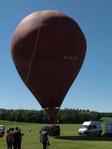 G-CLXY hot air balloon, a Davey A, Hibberd J AND Hooper L BAGAN-42. Photograph by Duncan Allwood