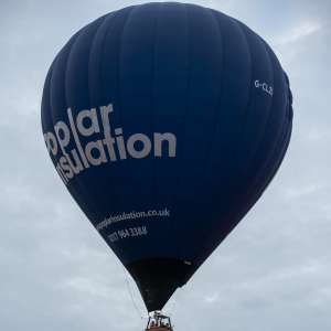 Poplar Insulation hot air balloon G-CLZI, a Cameron Z-133. Photograph by Dave