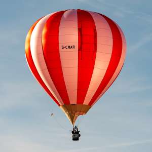 G-CMAR hot air balloon, a Cameron SPORT-90, seen at Arrow, Warwickshire, United Kingdom on 30 May 2026. Photograph by Dave