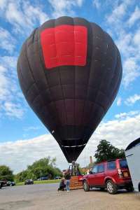 G-CMBT hot air balloon, a Cameron Z-90. Photograph by A Holly
