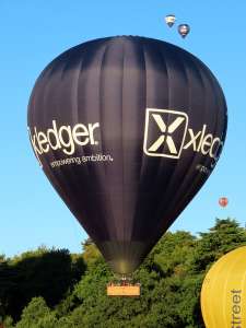 G-CMBY hot air balloon, a Cameron Z-400. Photograph by G Bann