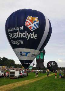G-CMCK hot air balloon, added to the archive 27 August 2026. Photograph by Bob Garnett