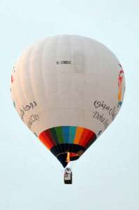 G-CMDC hot air balloon, an Ultramagic M-120. Photograph by Ian Grove