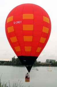 G-CMEY hot air balloon, a Cameron TR-65, added to the archive 7 September 2026. Photograph by G Bann