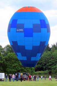 G-CMFS hot air balloon, a Gregory PR DB-6R. Photograph by G Bann