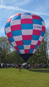 G-CMKB hot air balloon, a Griffin RG Bard 32. Photograph by Dave