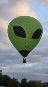 G-CMLH hot air balloon, a Diamond P-90L, seen at Telford, Telford and Wrekin, United Kingdom on 30 August 2026. Photograph by Dave