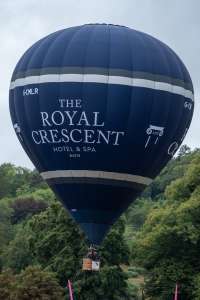 Royal Crescent hot air balloon G-CMLR, a Cameron Z-105 (bath). Photograph by Dave