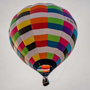G-CMMS hot air balloon, a Kubicek Factory S.R.O. BB22E. Photograph by Dave