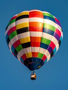 G-CMMS hot air balloon, a Kubicek Factory S.R.O. BB22E, seen at Arrow, Warwickshire, United Kingdom on 29 May 2026. Photograph by Dave