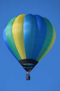 G-CMNR hot air balloon, a Cameron O-65. Photograph by G Bann