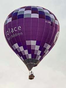 G-CMTU hot air balloon, a Cameron Z-105. Photograph by Dave