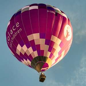 G-CMTU hot air balloon, a Cameron Z-105, seen at Arrow, Warwickshire, United Kingdom on 29 May 2026. Photograph by Dave