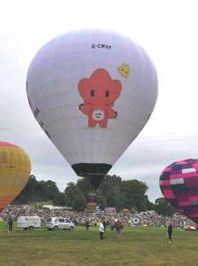 G-CMVF hot air balloon, added to the archive 27 August 2026. Photograph by Bob Garnett