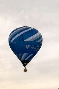 G-CMYD hot air balloon, a Cameron Z-120, seen at Arrow, Warwickshire, United Kingdom on 30 May 2026. Photograph by Dave