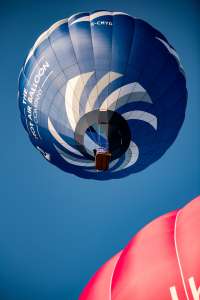 G-CMYD hot air balloon, a Cameron Z-120, seen at City Centre, Bristol, United Kingdom on 20 July 2026. Photograph by Dave