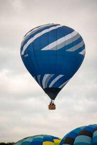 G-CMYD hot air balloon, a Cameron Z-120, seen at Horningsham, Wiltshire, United Kingdom on 11 September 2026. Photograph by Dave