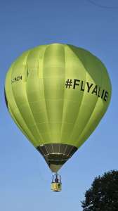 Alien hot air balloon G-CMZN, a Cameron SPORT-60. Photograph by Dave