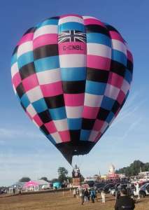 G-CNBL hot air balloon, added to the archive 27 August 2026. Photograph by Bob Garnett