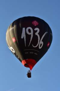 1936 Beer hot air balloon G-CNCD, a Cameron Z-105, seen at Leigh Woods, North Somerset, United Kingdom on 7 August 2026. Photograph by Dave